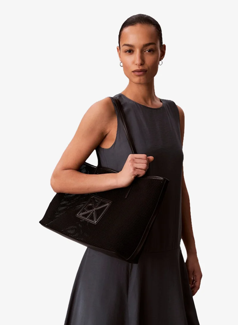كالفن كلاين Emblem Logo Mesh Tote Bag